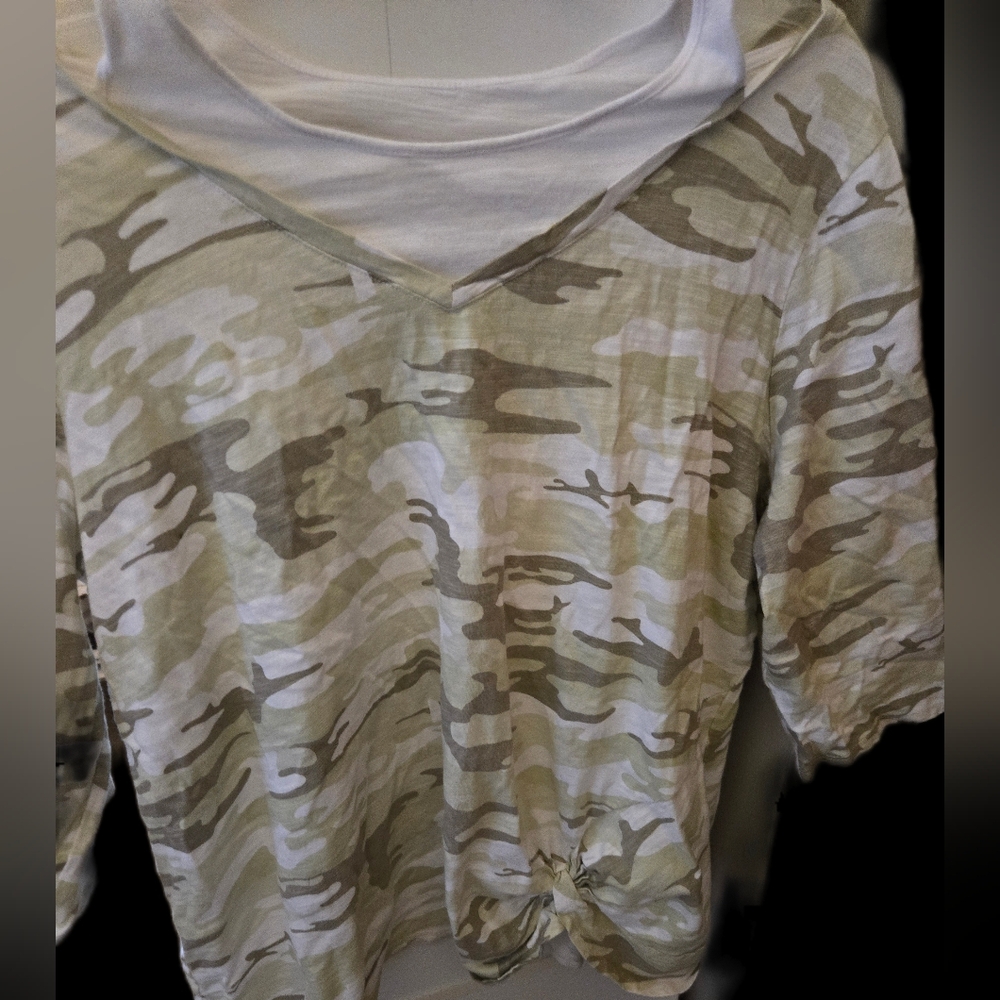 Cold Shoulder Ruched Top Euc...2x